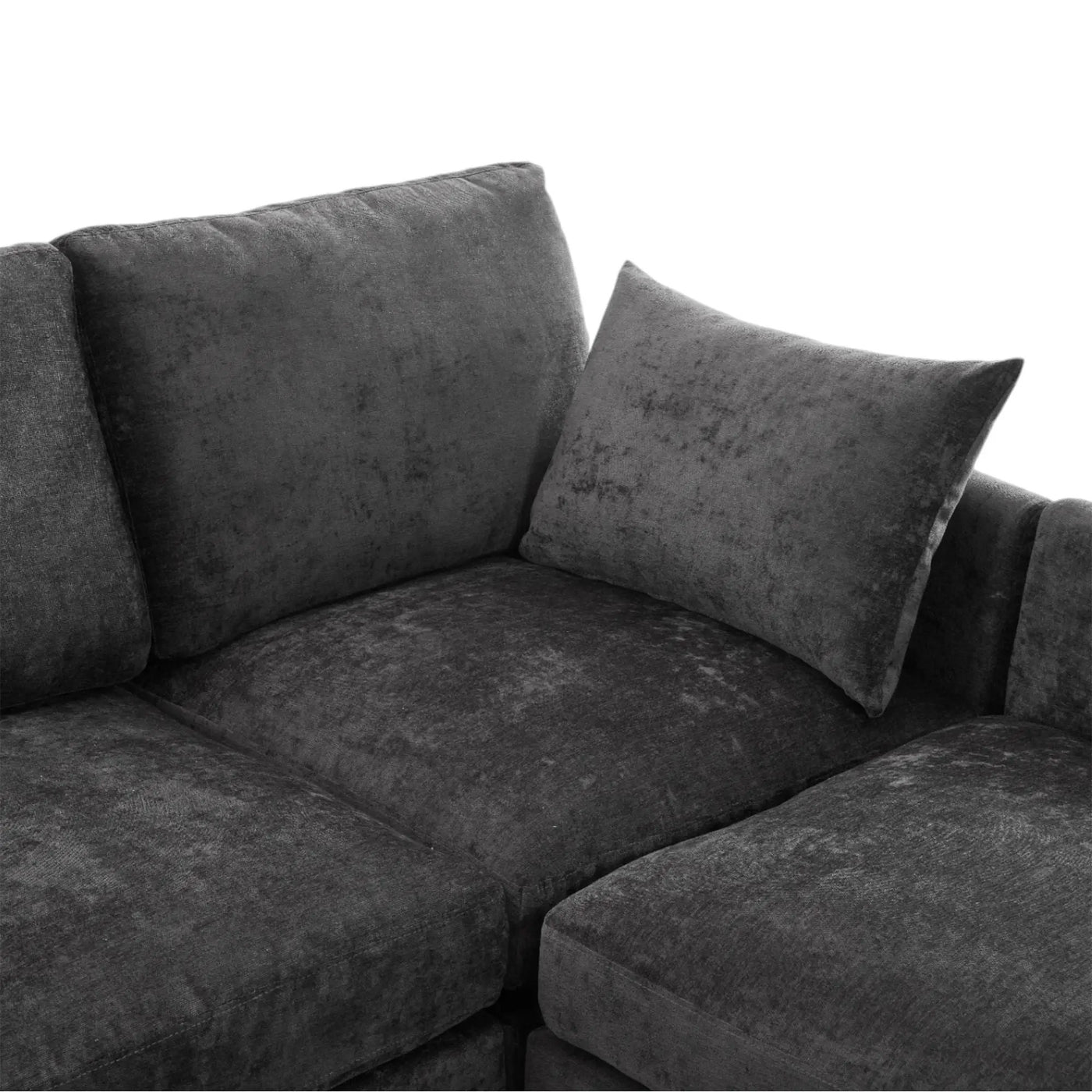 Sectional Sofa Modular U-Shaped With Ottoman & USB Ports by HouseOfZazla