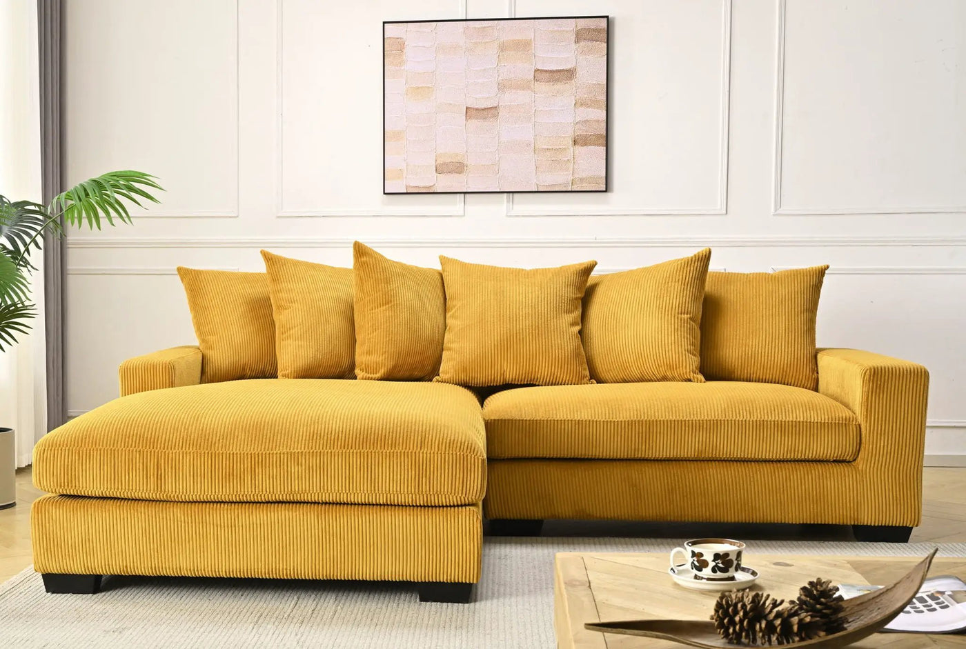 Luxe - Oversized 2 Piece Sectional Couches For Living Room, L Shaped Sofa With Chaise by Unique Piece Furniture