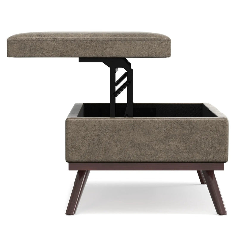 Owen - Multifunctional Square Coffee Table Storage Ottoman by Unique Piece Furniture