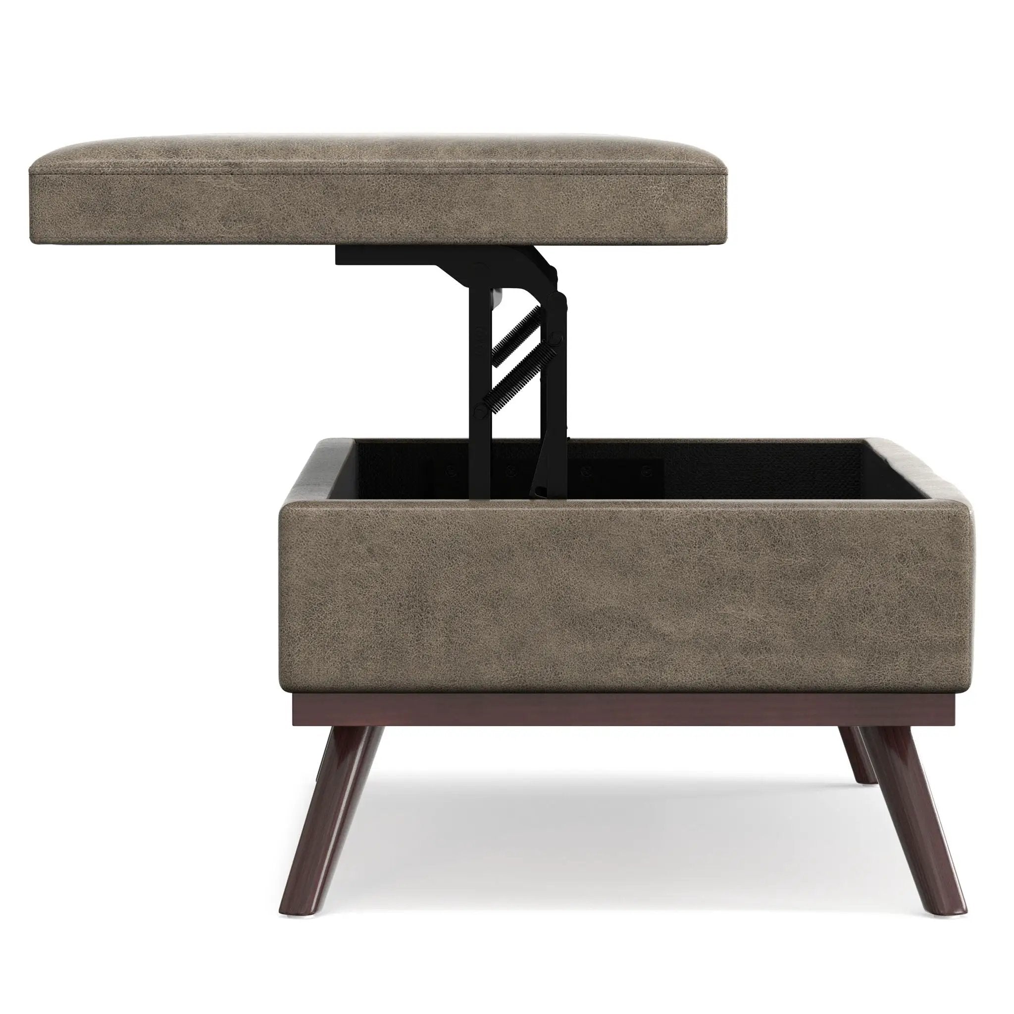 Owen - Multifunctional Square Coffee Table Storage Ottoman by HouseOfZazla