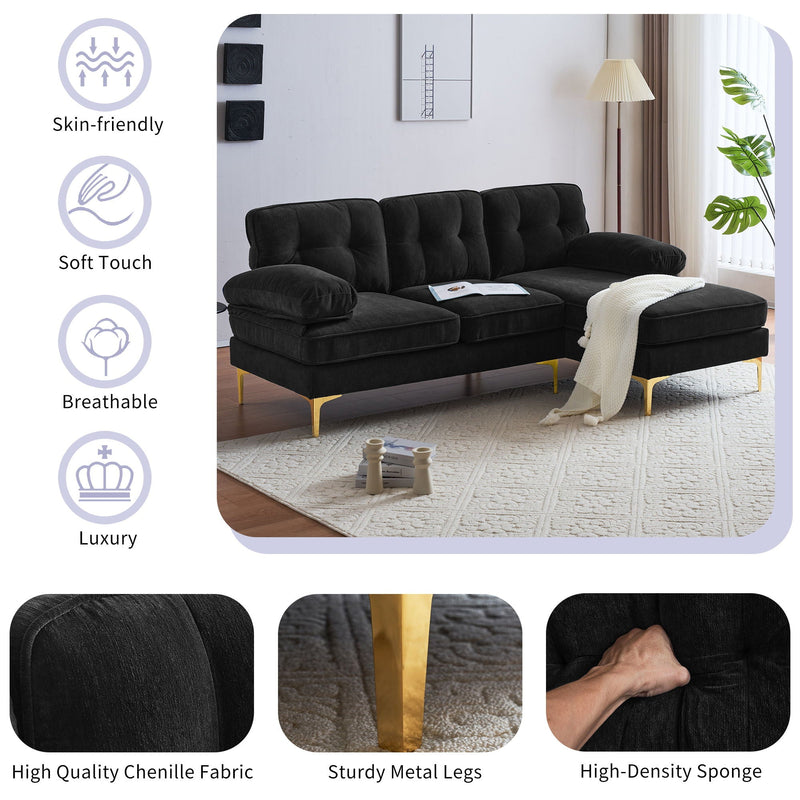 Modern L Shaped Sectional Sofa For Living Room by HouseOfZazla