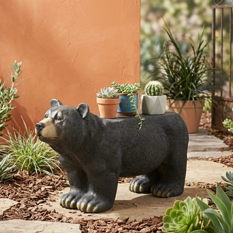 MGO Bear Bench - Concrete Outdoor Bench by HouseOfZazla