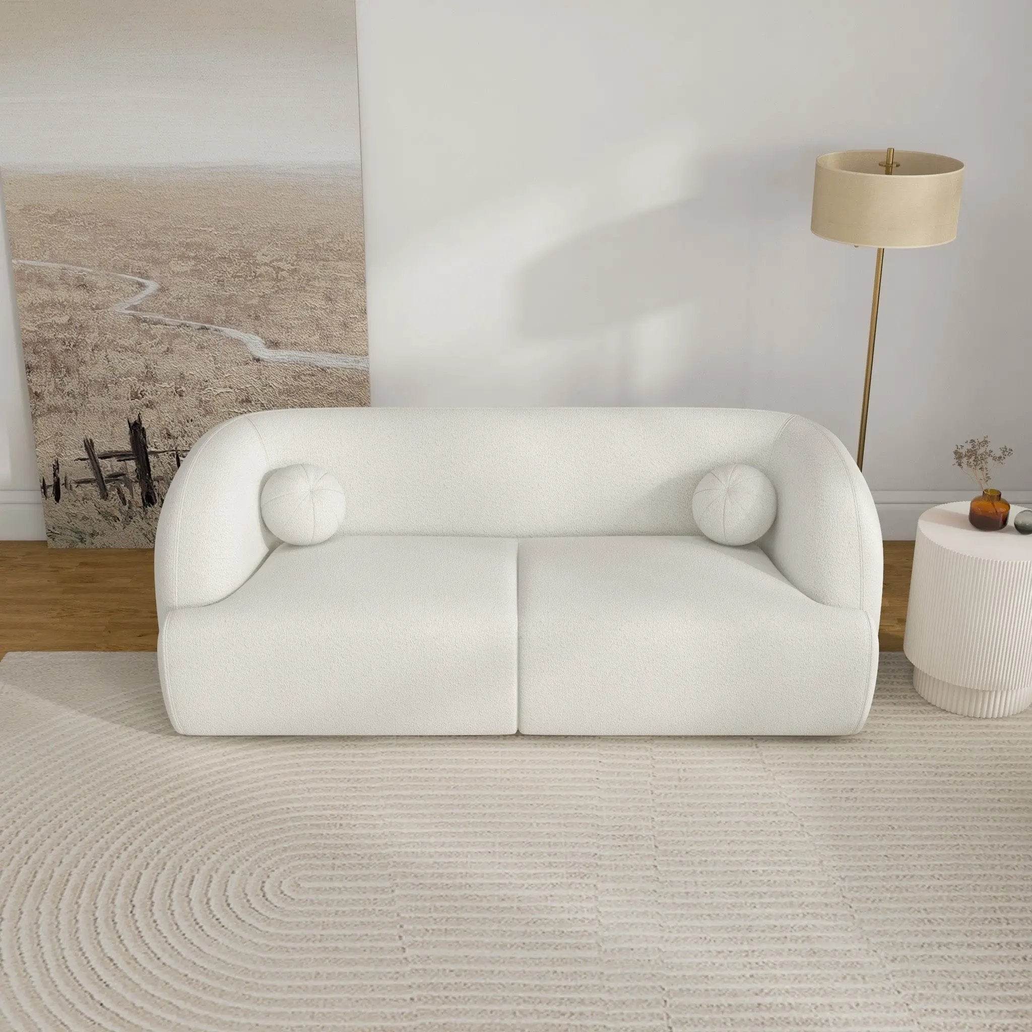 Anna - French Boucle Sofa by HouseOfZazla