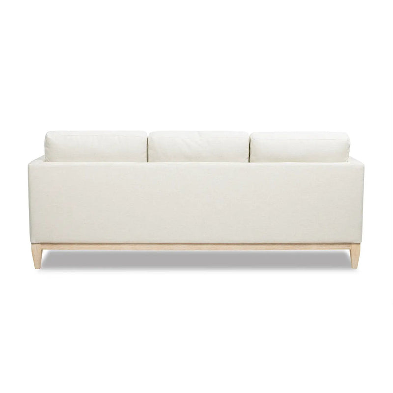 Knox 84' Modern Farmhouse Sofa, Flax White Linen by HouseOfZazla