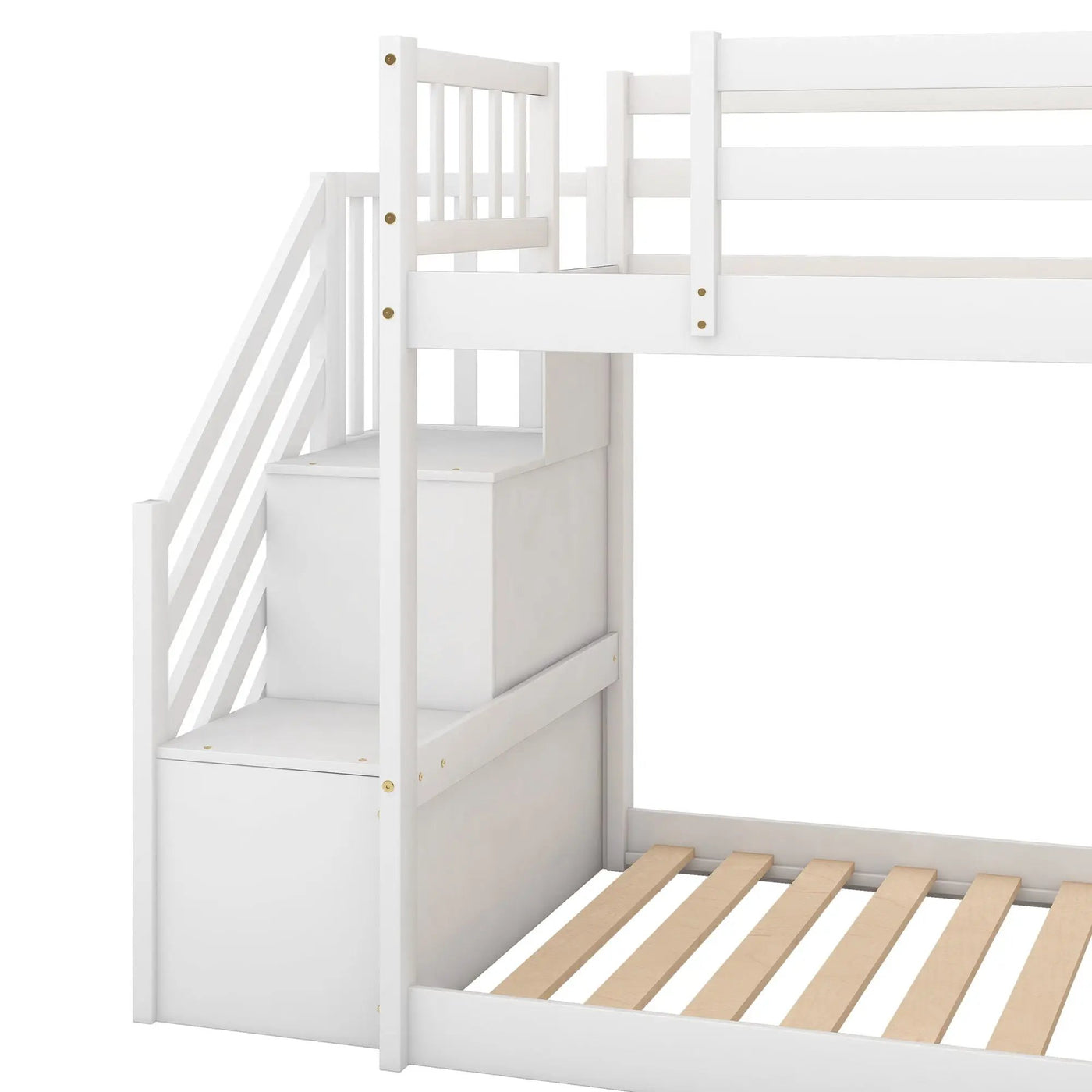 Bunk Bed With Convertible Slide And Stairway by HouseOfZazla
