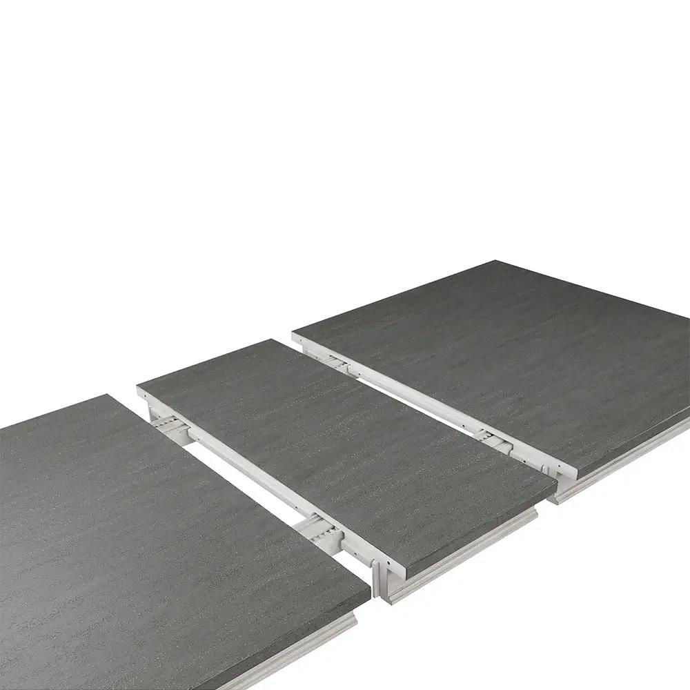 Katia - Dining Table With Leaf - Rustic Gray & Weathered White by Unique Piece Furniture
