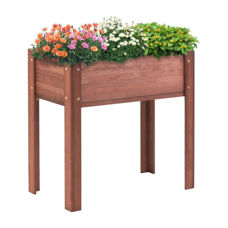 Raised Garden Bed With Legs, Elevated Planter Box For Outdoor Plants by HouseOfZazla