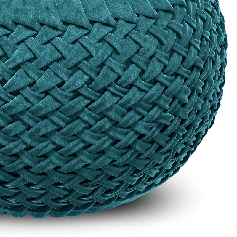 Grafton - Handcrafted Round Pouf by HouseOfZazla