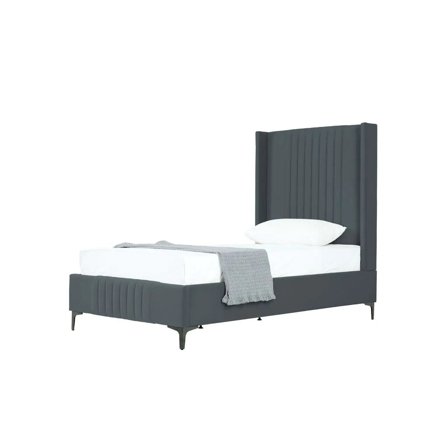 Promenade - Bed With Upholstered Headboard And Slats by HouseOfZazla