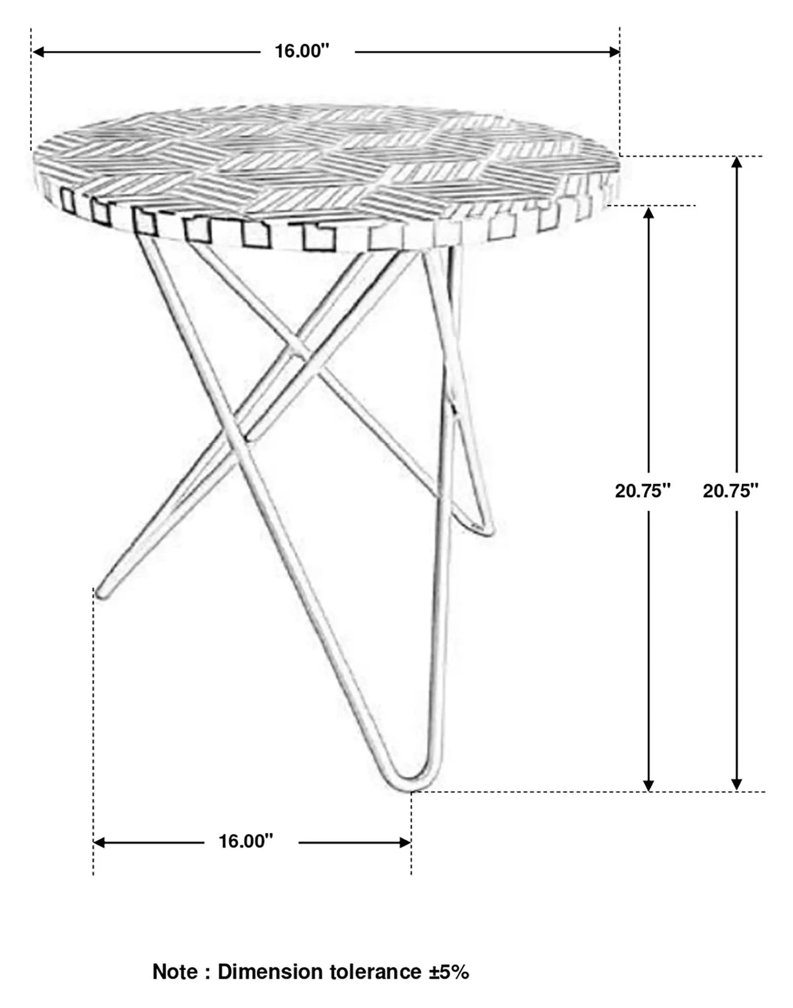 Xenia Round Bone Inlay Accent Side Table White and Gold by Unique Piece Furniture
