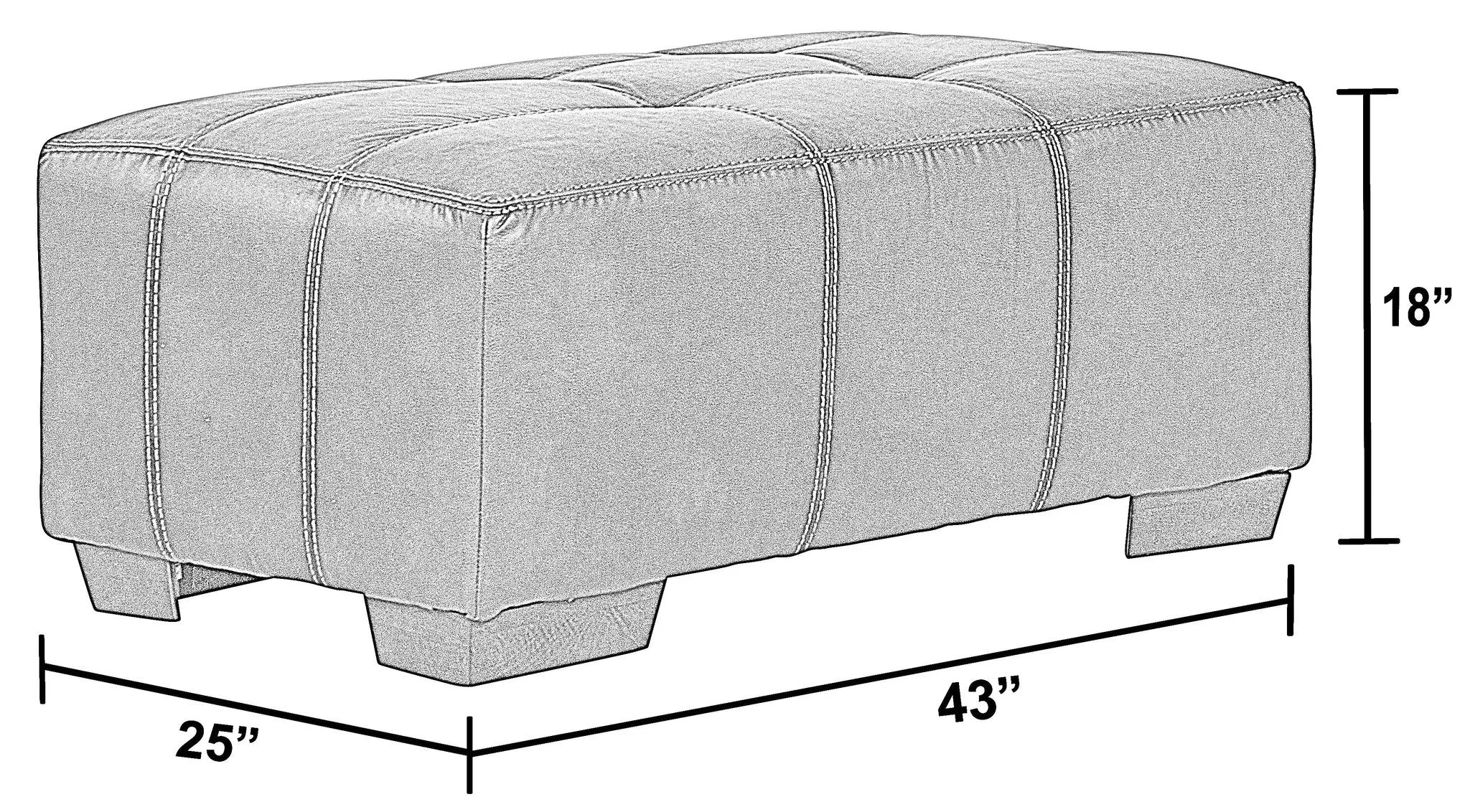 Drummond - Ottoman by Unique Piece Furniture