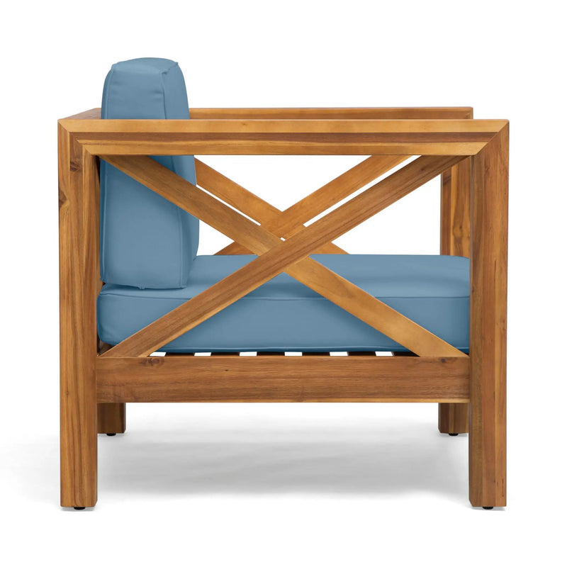Brava Mid-Century Modern Club Chair with Water Resistant Cushions by HouseOfZazla