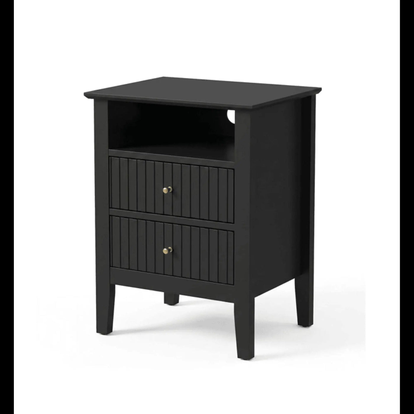 Fluted Nightstand With 2 Drawers by HouseOfZazla