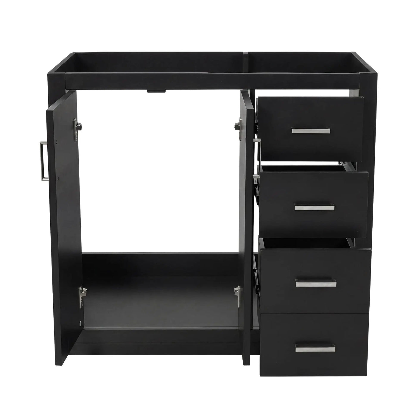 Retro Style Bathroom Vanity, 3 Drawers & Soft Closing Doors by HouseOfZazla