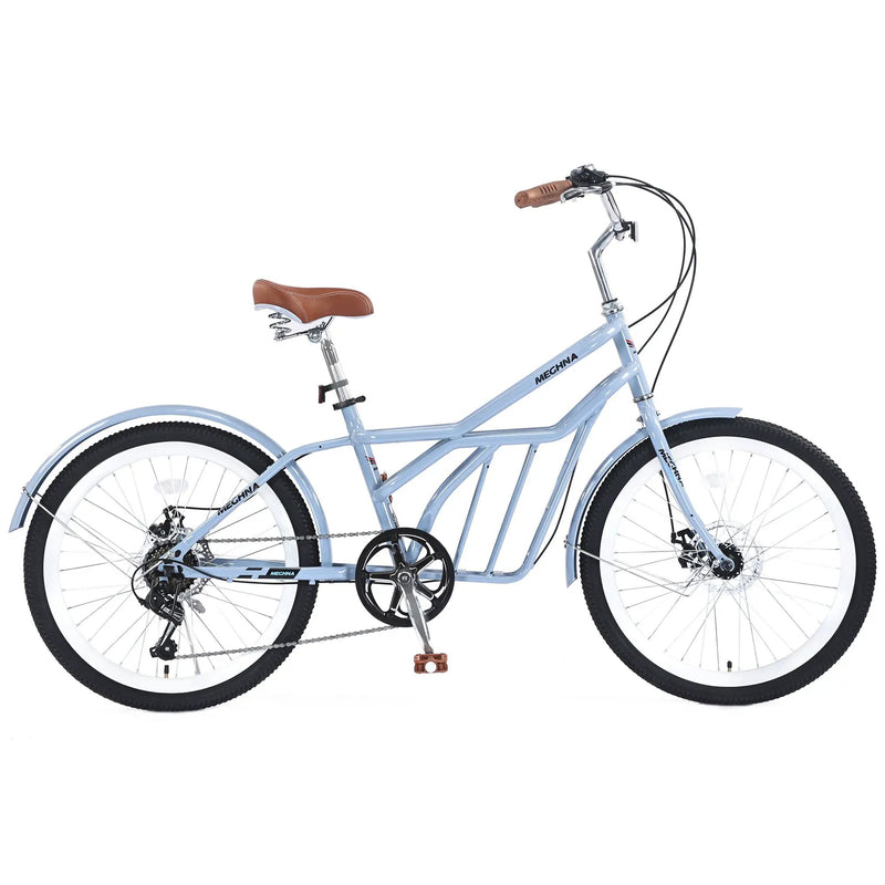 6 Speed Steel Frame 24 Inch Commuter Bike by HouseOfZazla