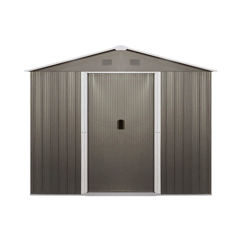 [06X08FT] Alora Premium Outdoor Metal Storage Shed With Metal Floor Frame (SAK95204) by SAKSBY WHOLESALE