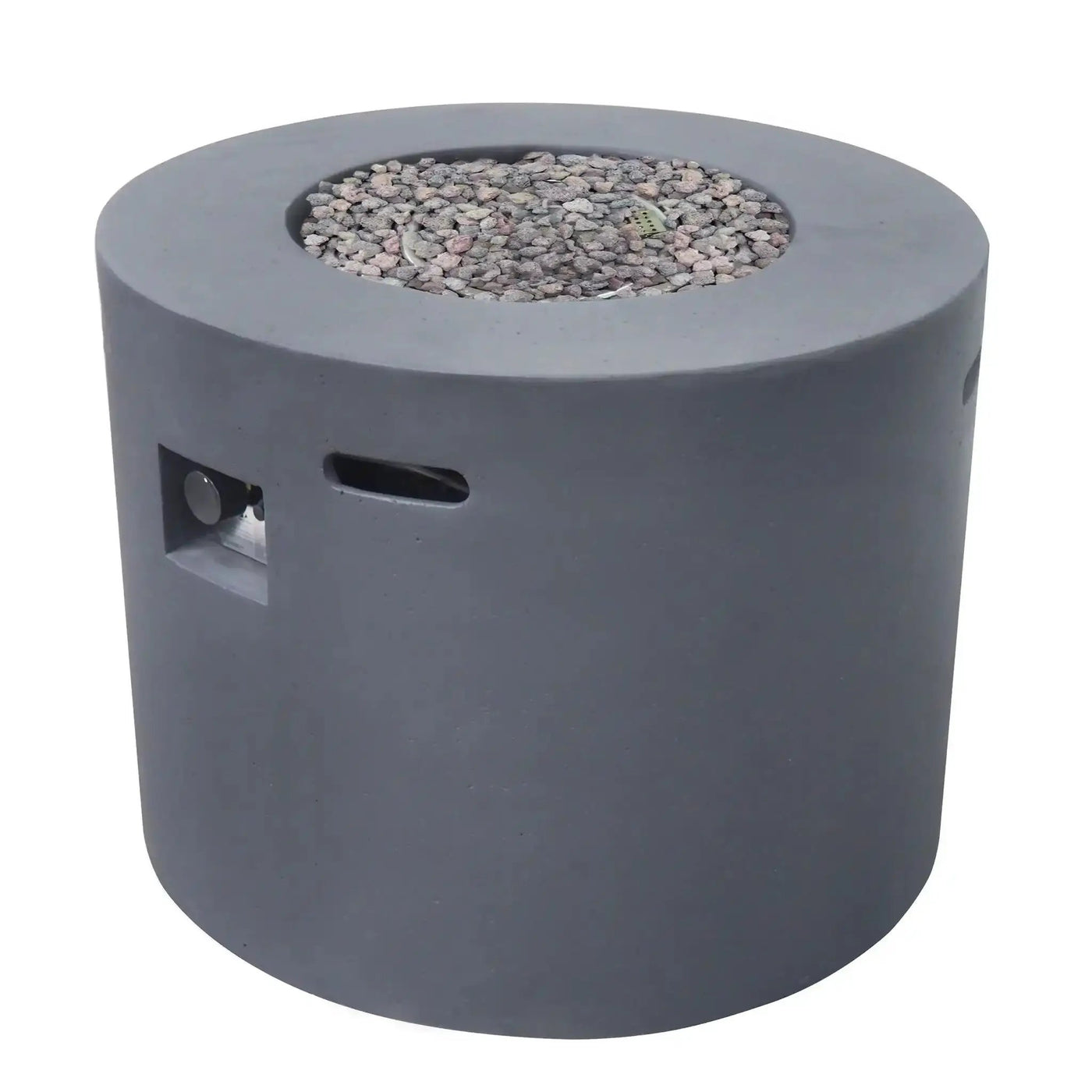 Round Iron Fire Pit With 40,000 Btu by HouseOfZazla