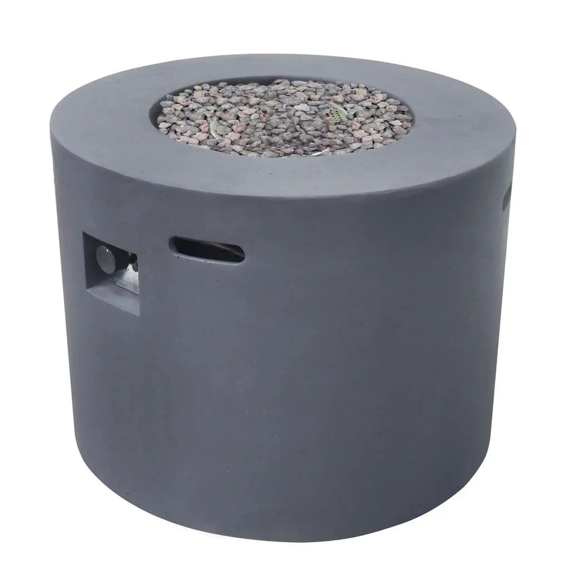Round Iron Fire Pit With 40,000 Btu by HouseOfZazla