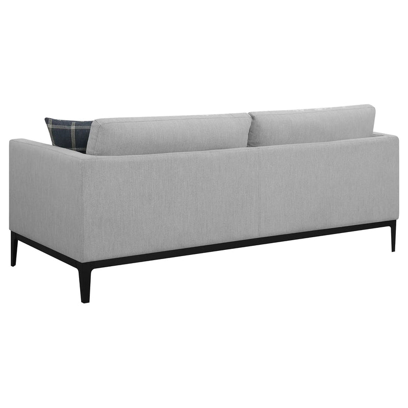 Apperson Upholstered Track Arm Sofa Light Grey by Unique Piece Furniture