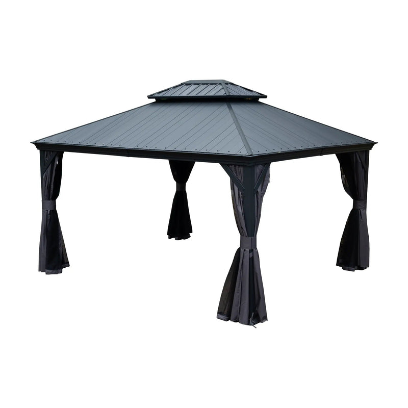 10'x12' Hardtop Gazebo with Resin Roof by HouseOfZazla
