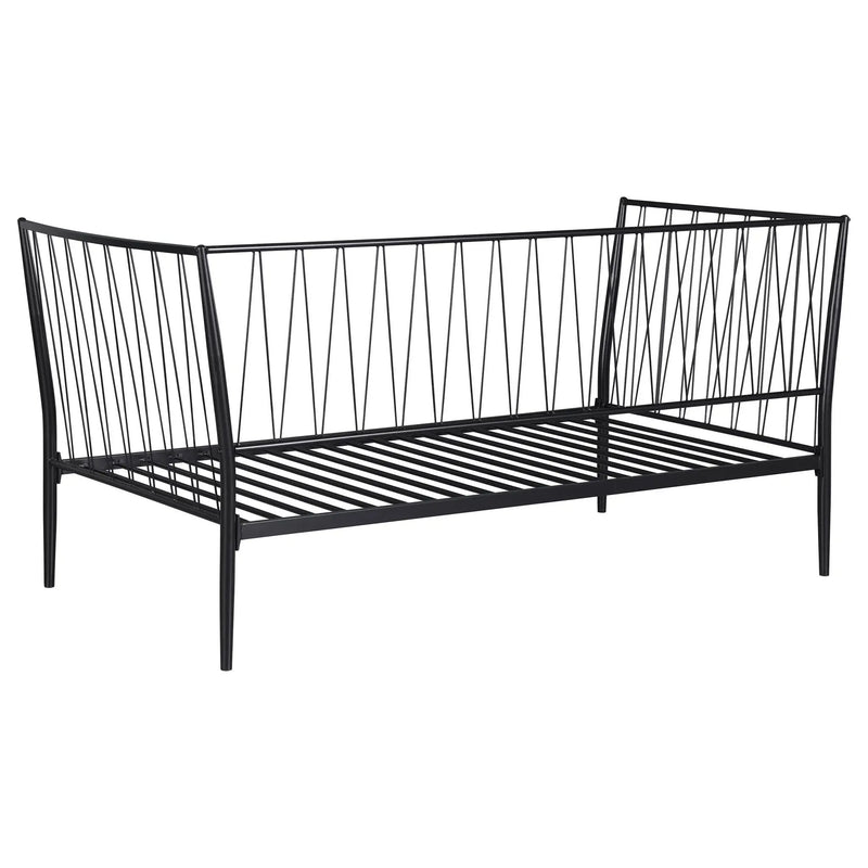 Richland Metal Twin Daybed Bed Frame Matte Black by Unique Piece Furniture