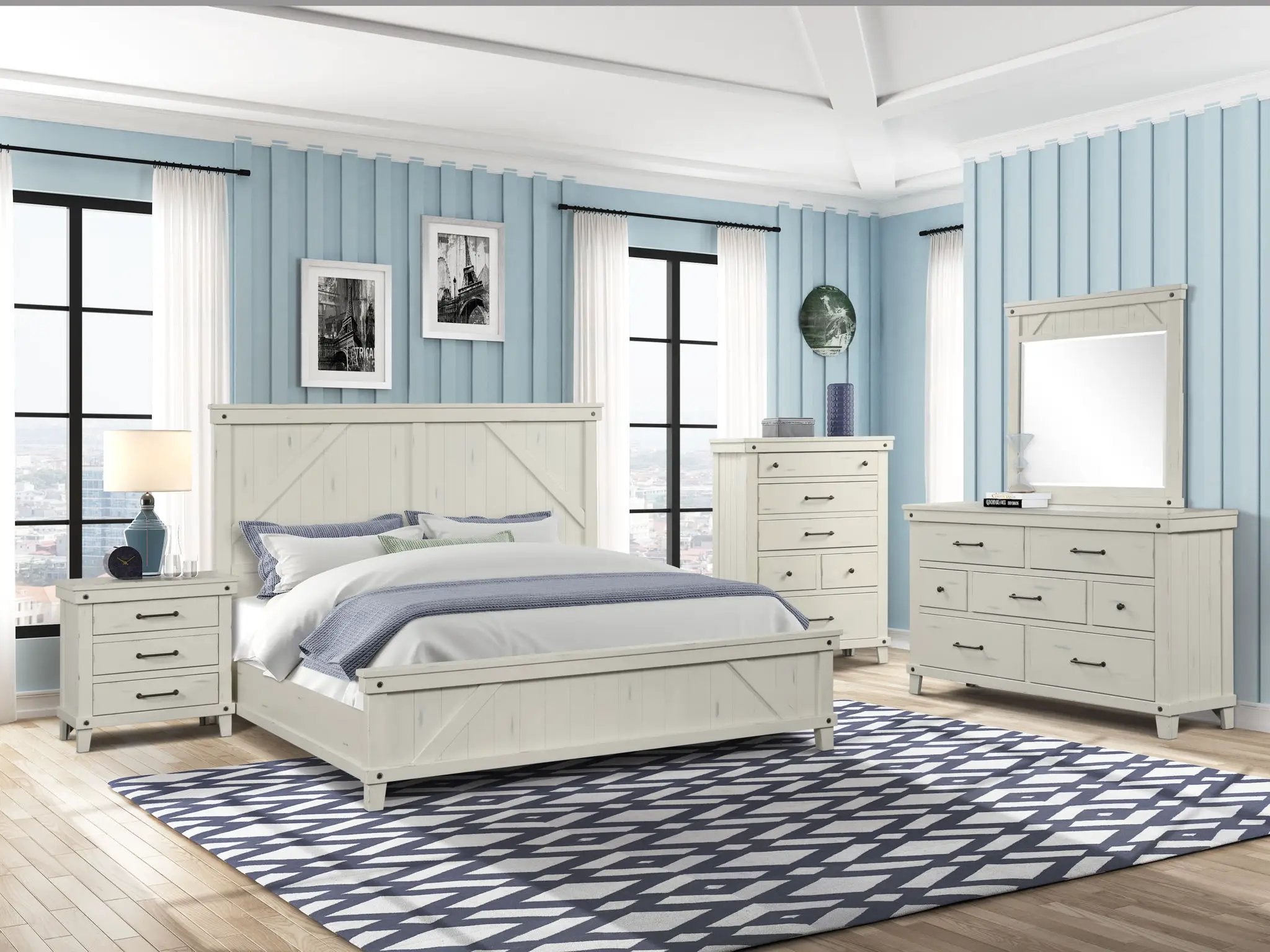 3 Drawer Elegant Nightstand - White by Unique Piece Furniture