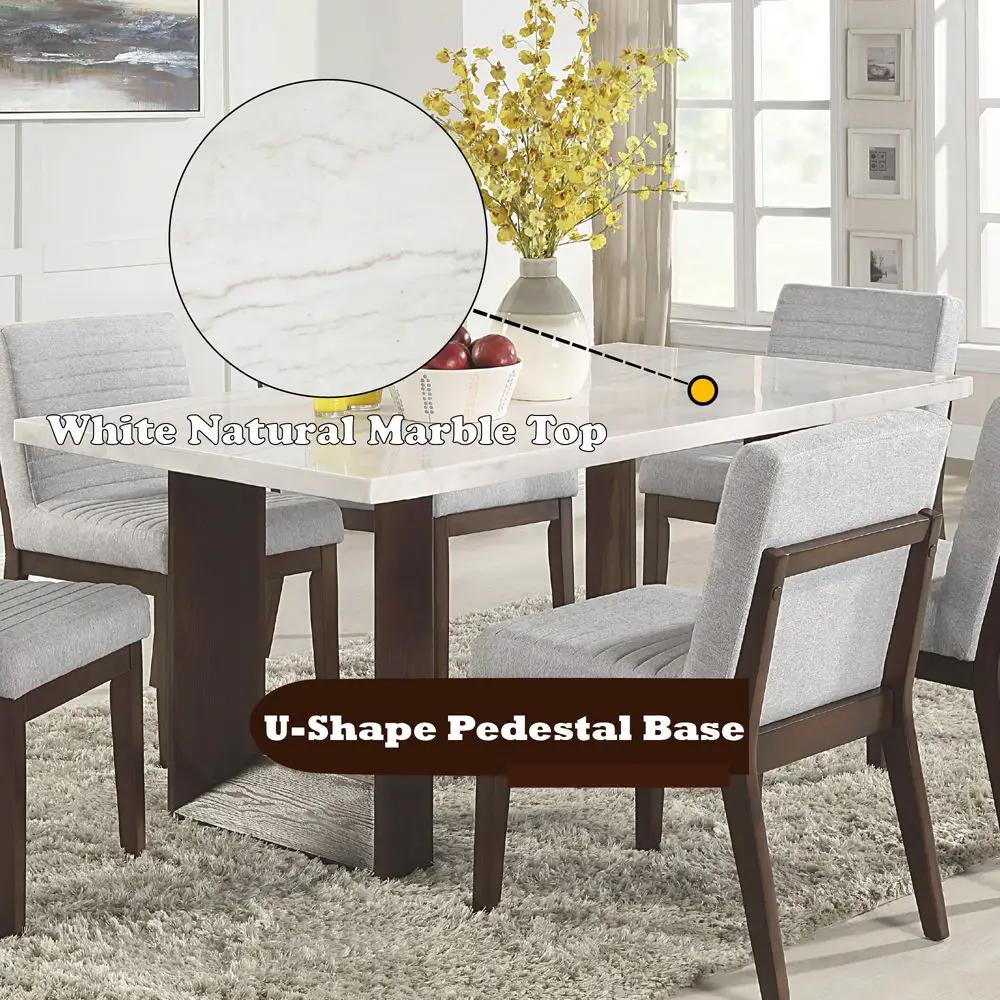 Edwyn - Dining Table With Marble Top by Unique Piece Furniture