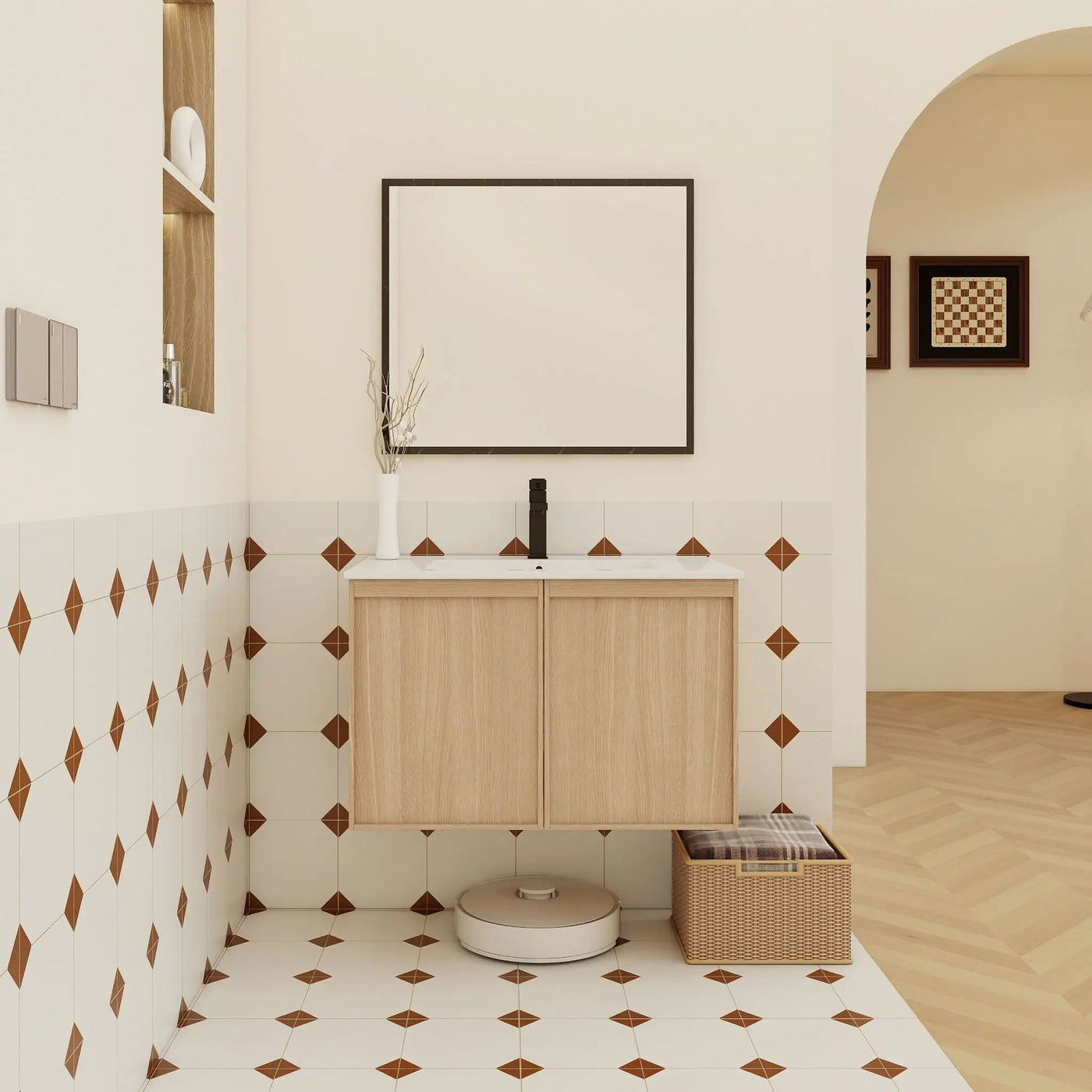 Floating Bathroom Vanity With Sink Combo by HouseOfZazla