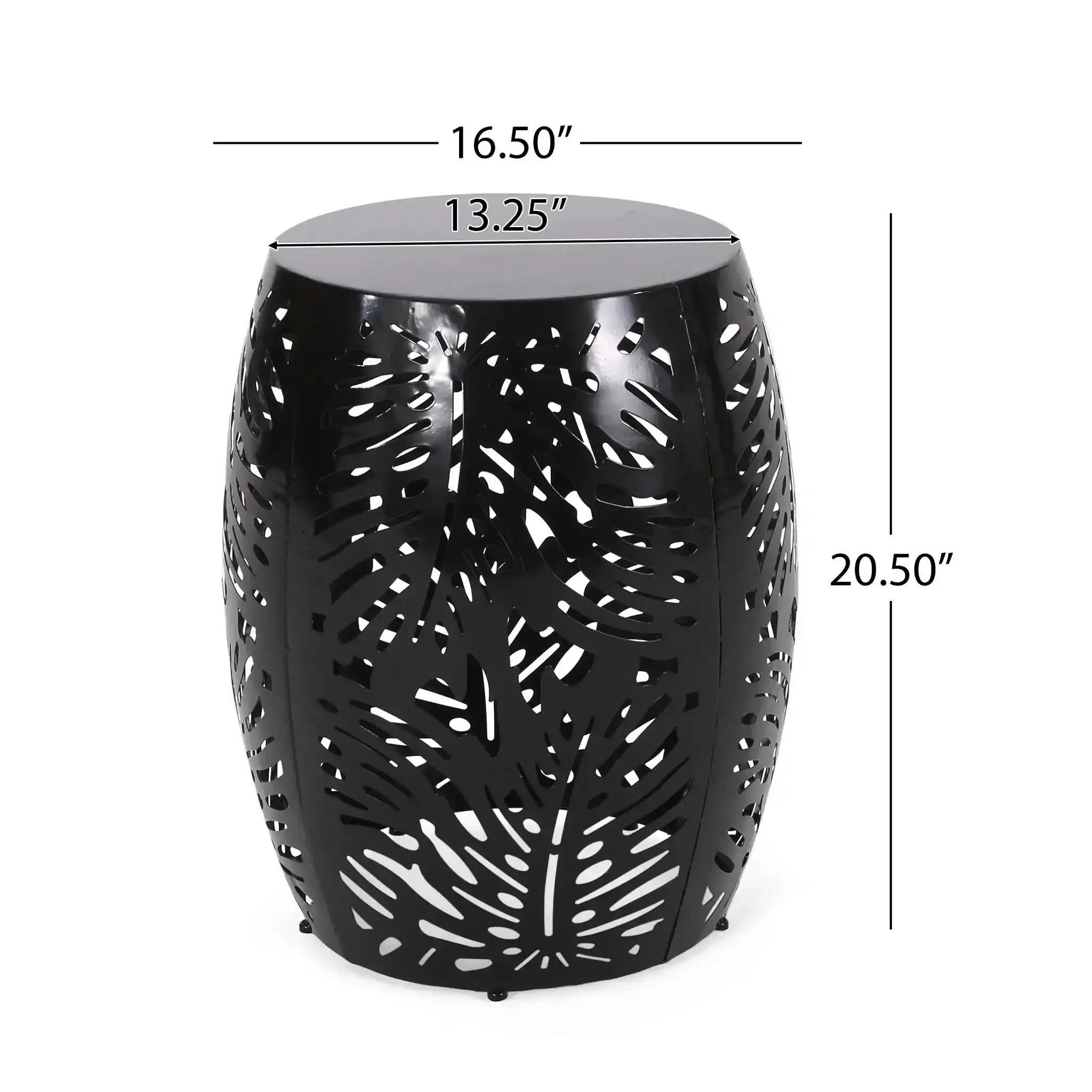 Modern Design Metal End Table, Large by HouseOfZazla