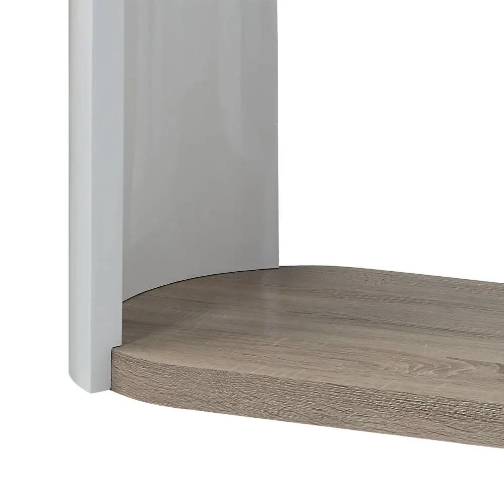 Zoma - Sofa Table - Oak & White High Gloss by Unique Piece Furniture