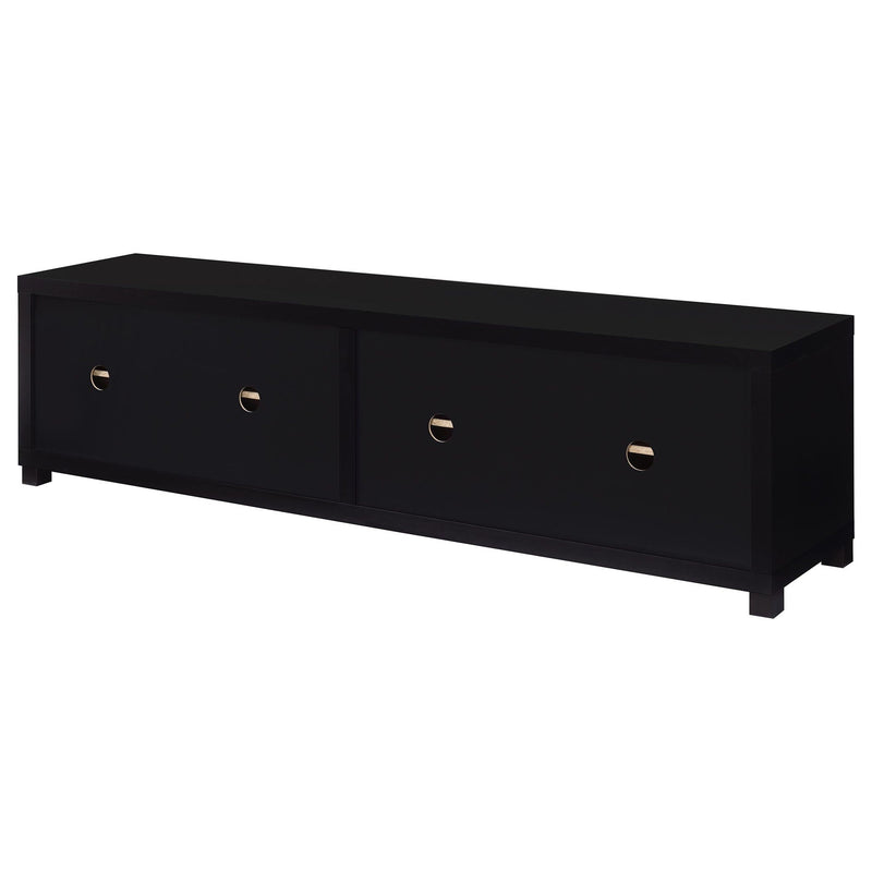 Arnaud - 3 Piece TV Stand Set With Storage - Black