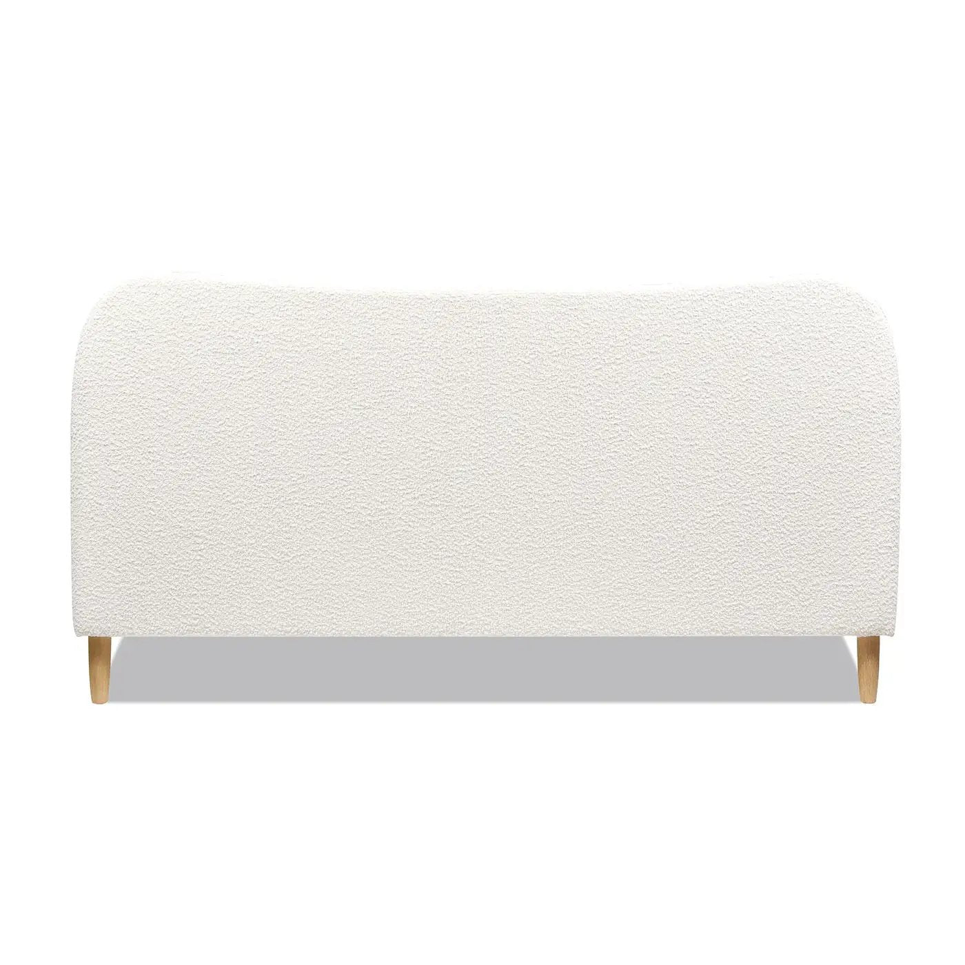 Roman - Curved Headboard Upholstered Platform Bed by HouseOfZazla