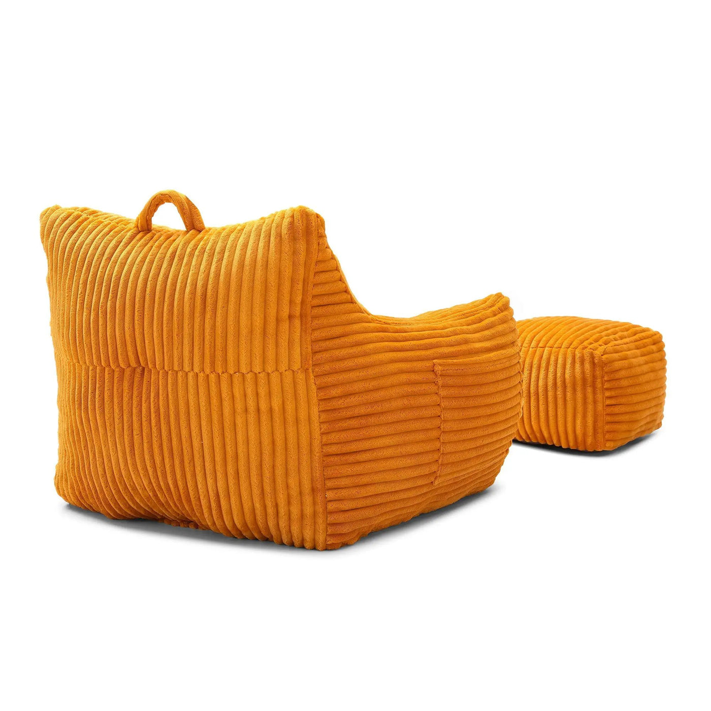 Giant Bean Bag Chair With Armrests And Footstool by HouseOfZazla