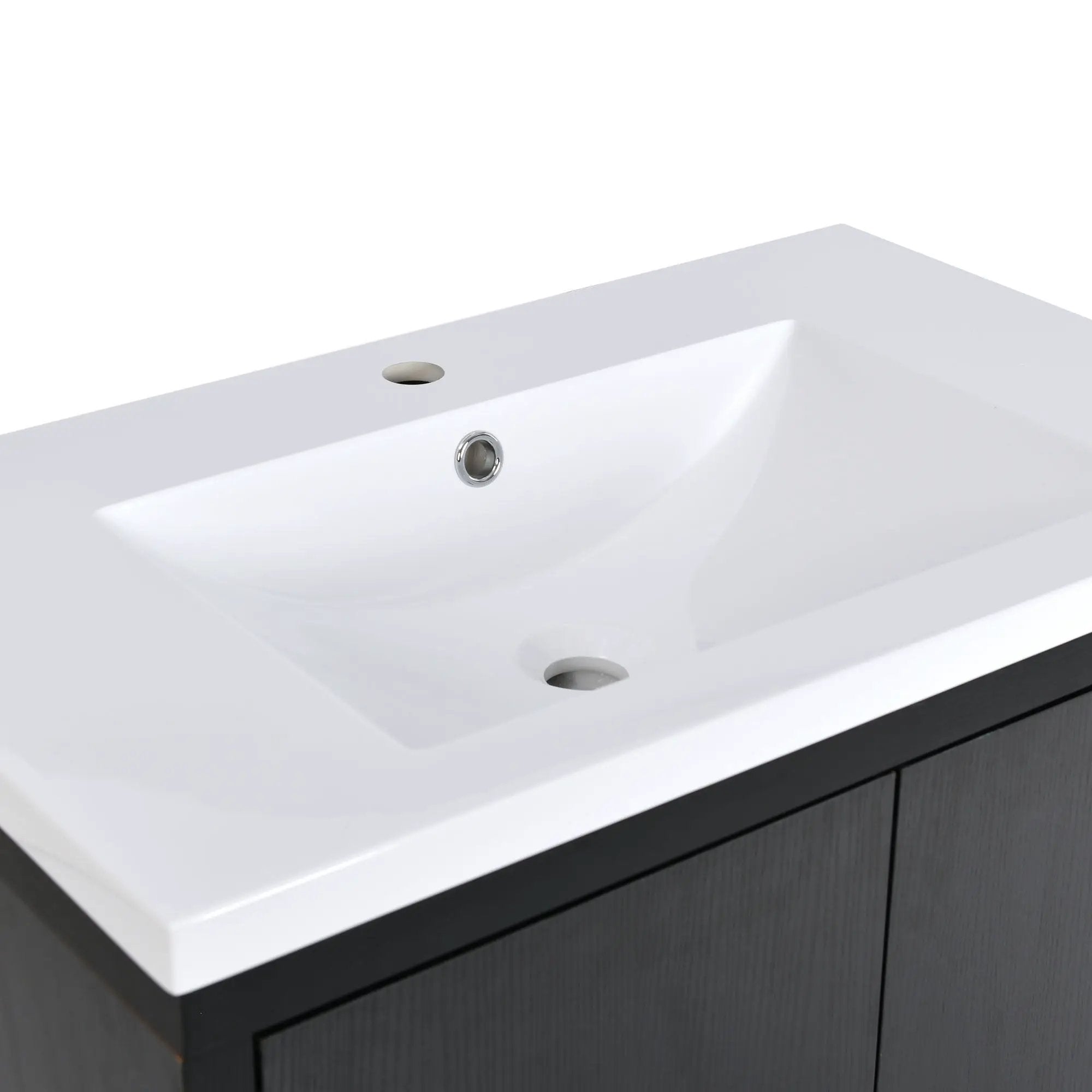 Bathroom Vanity Set With Sink, Combo Cabinet, Bathroom Storage Cabinet, Solid Wood Frame by HouseOfZazla