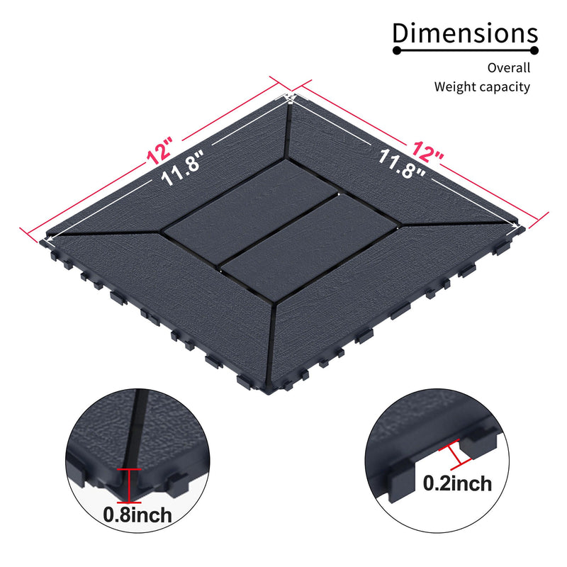 New Style Patio Diy Module Interlocking Decking Tiles, Floor Outdoor And Indoor, Easy And Quick Installation by HouseOfZazla
