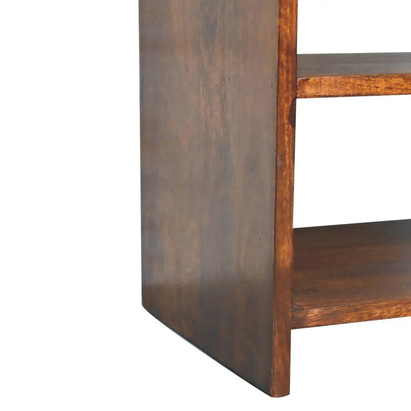 Aspen - Open Bedside Table - Dark Brown by Unique Piece Furniture