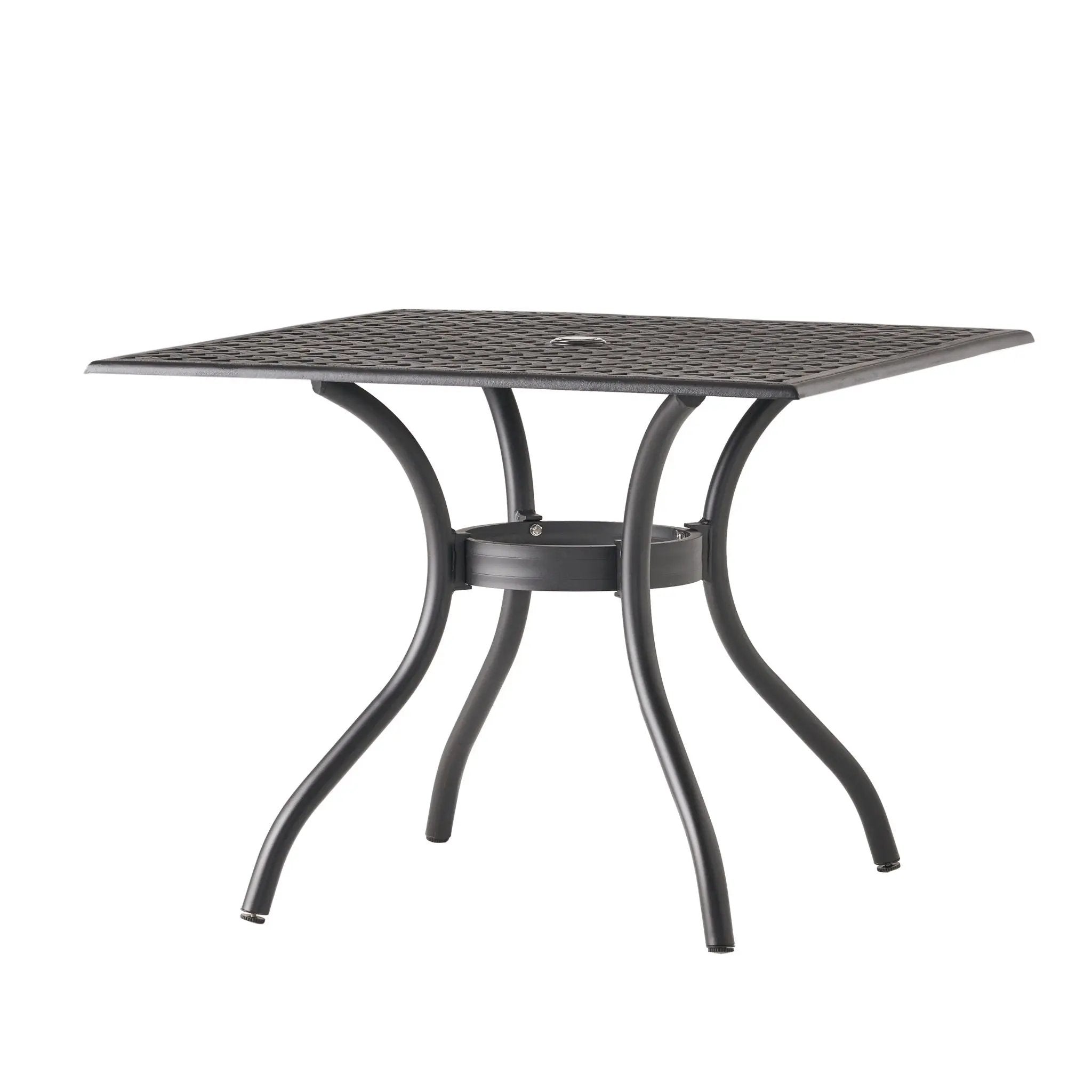 Arch Mesh Dining Table With Lightweight Frame - Black by HouseOfZazla