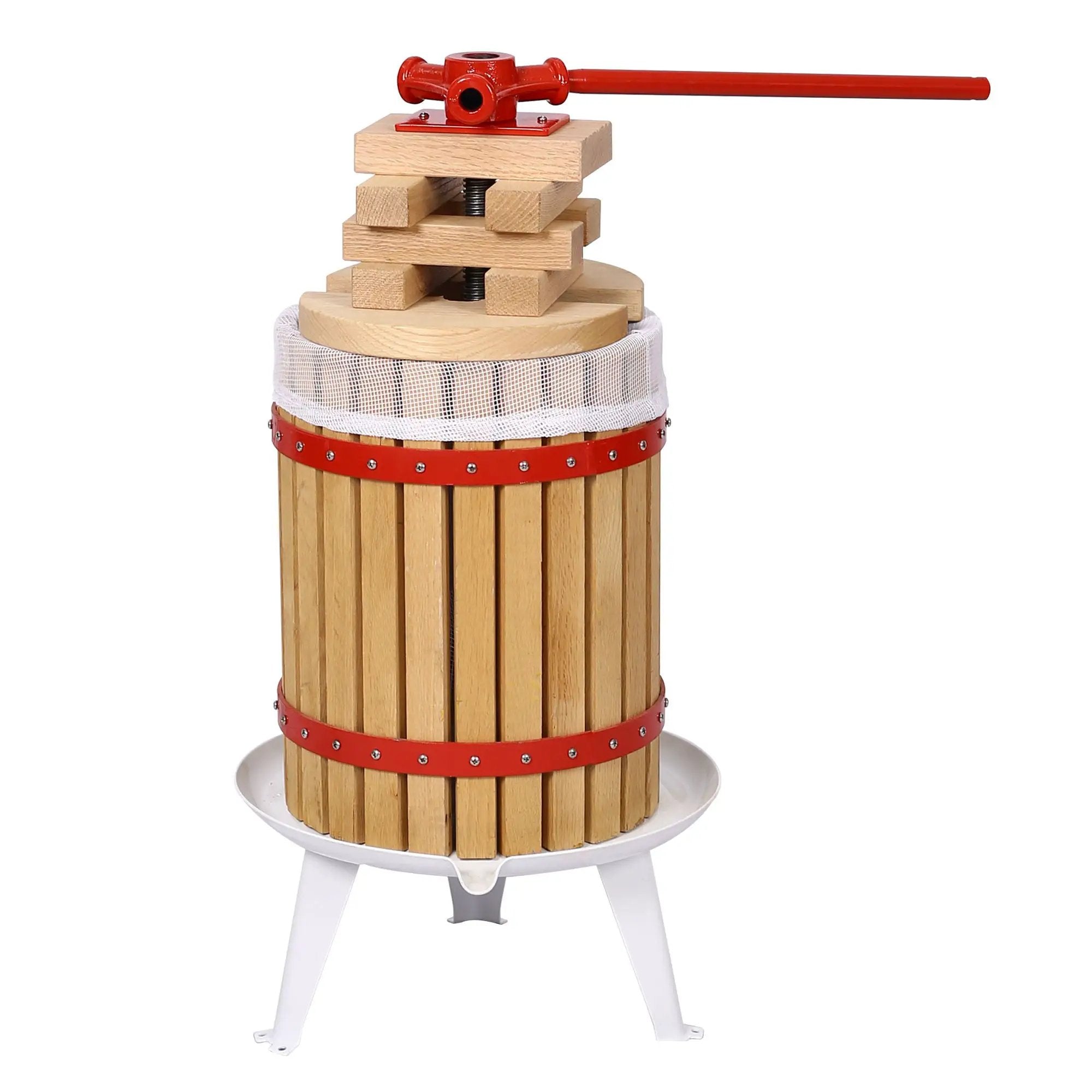 Manual Juice Maker Fruit Wine Press and Crusher with Filter Bag by HouseOfZazla