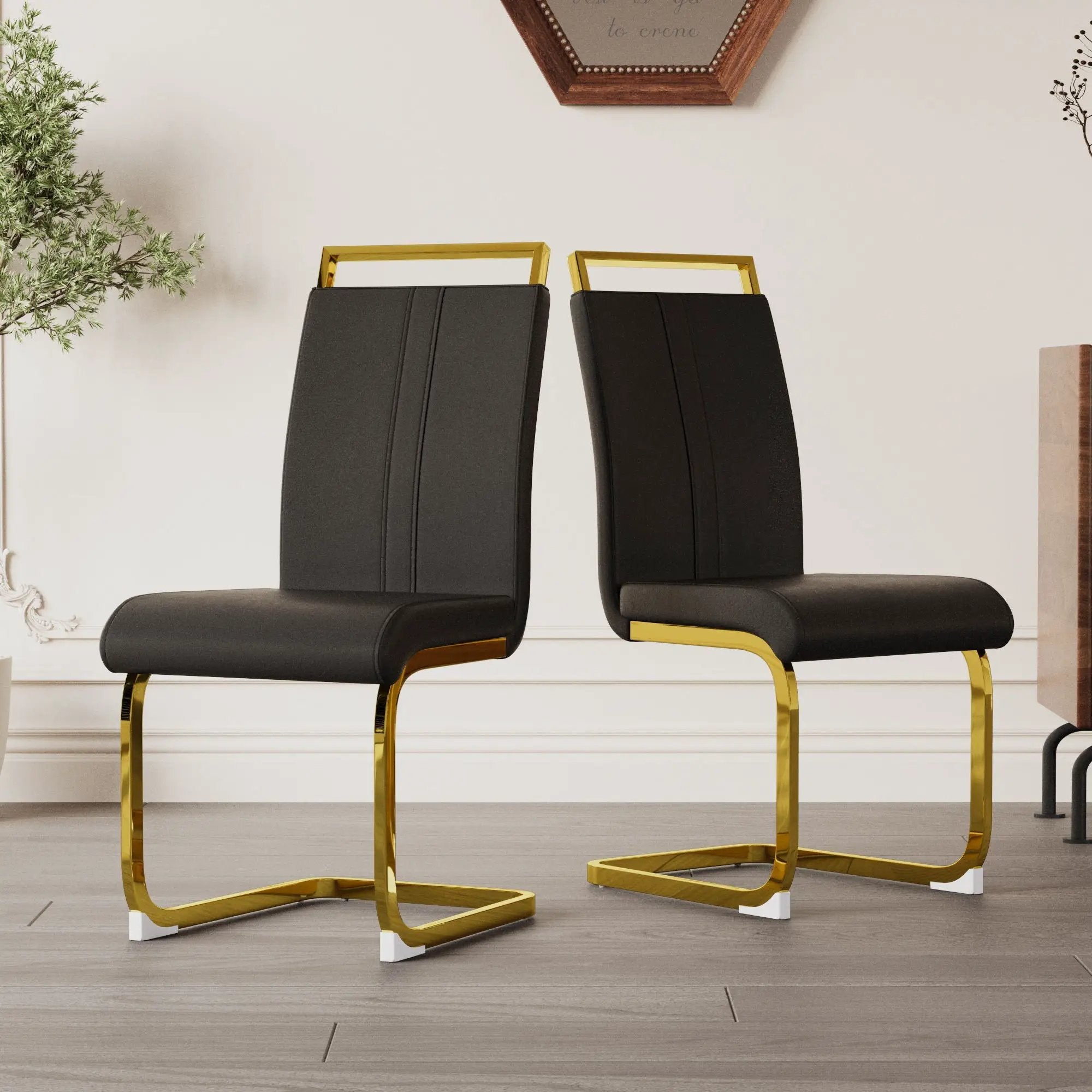 Side Dining Room Chair, Padded Seat High Back by Unique Piece Furniture