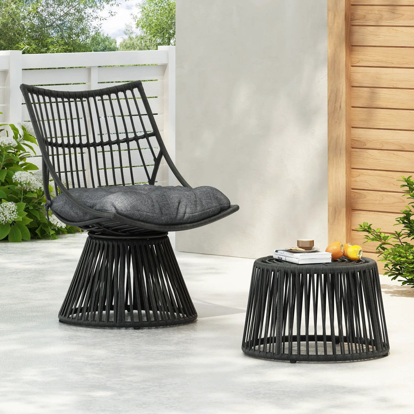 Elaine Chair & Side Table Outdoor Set by HouseOfZazla