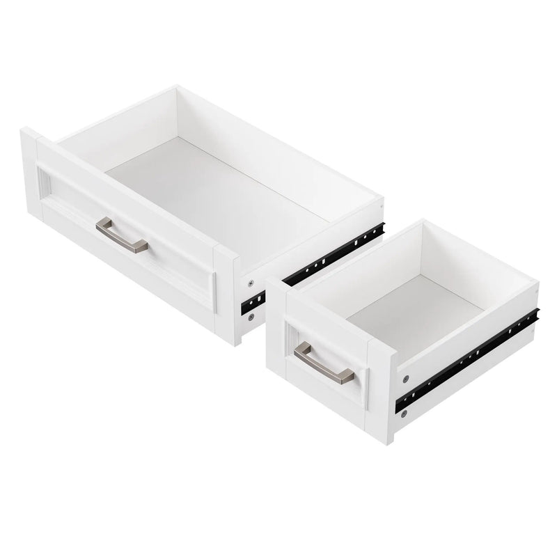 K&K 54-Inch Large Kitchen Island with Rubber Wood Drop Leaf by HouseOfZazla