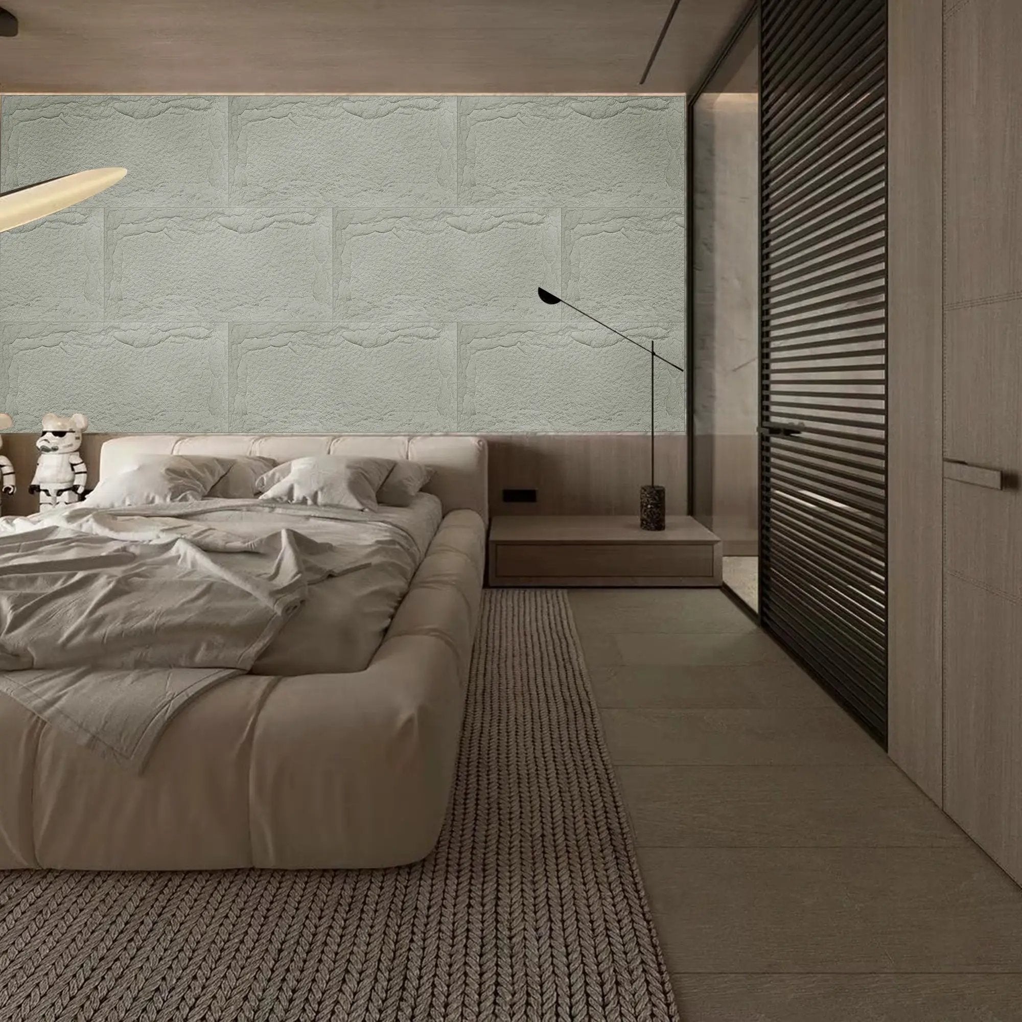 3D Faux Stone Wall Panels - 8 PCS PU Wainscoting Panel by HouseOfZazla