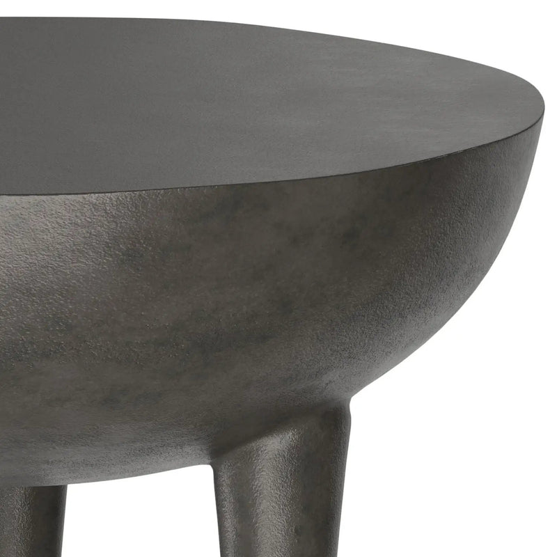 Otto - Cast Aluminum Side Table - Black by HouseOfZazla
