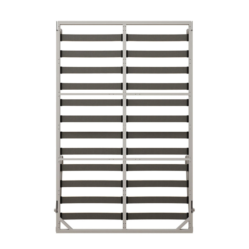 Queen Size Vertical Murphy Wall Cabinet Folding Bed With Automatic Legs - Gray by HouseOfZazla
