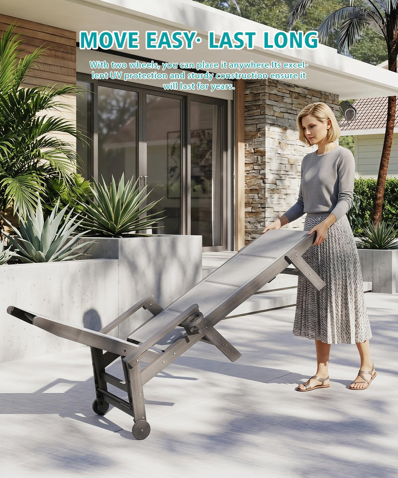 Outdoor Pool Lounge Chairs Set of 2 by HouseOfZazla