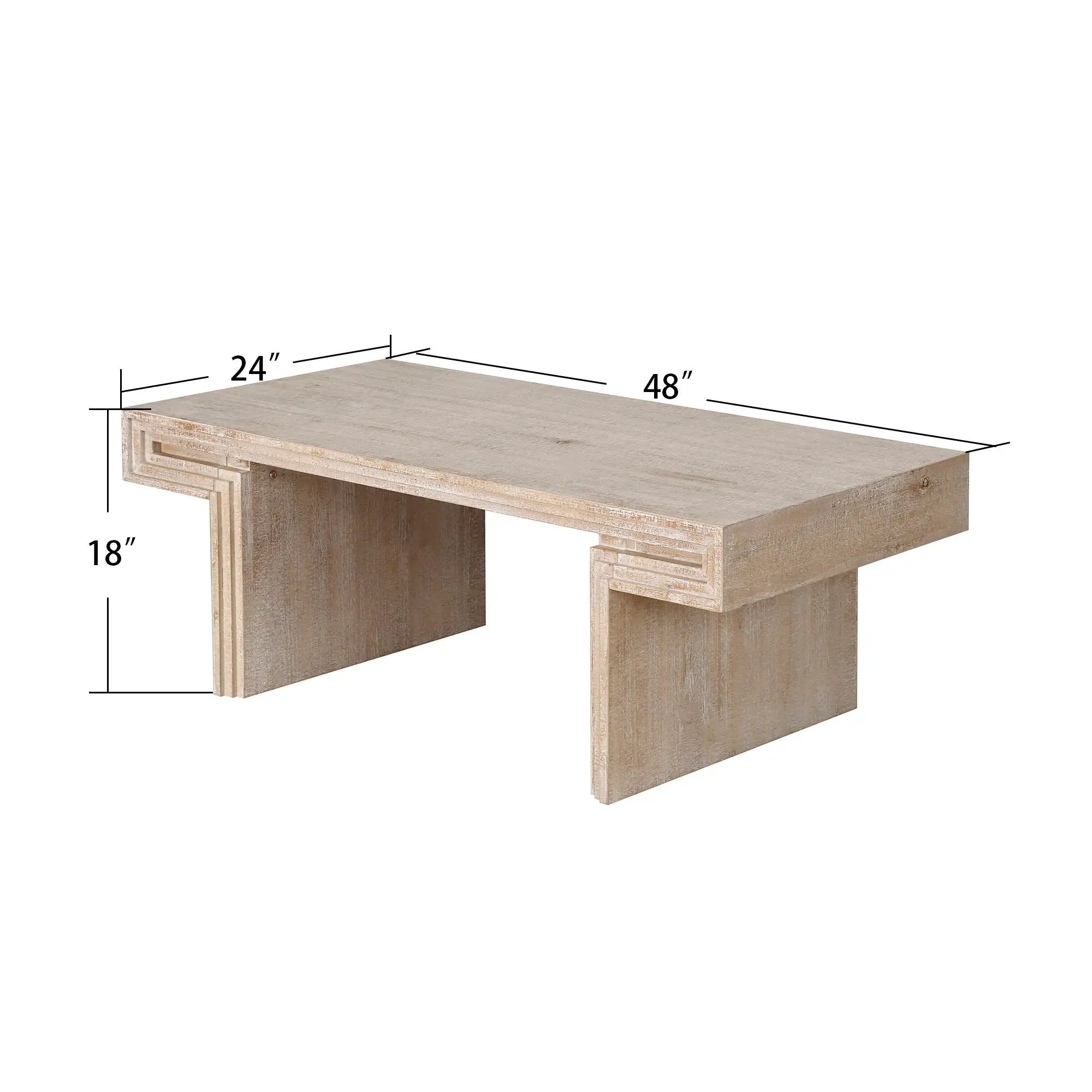American Vintage Industrial Coffee Table, Double Tier Design by Unique Piece Furniture