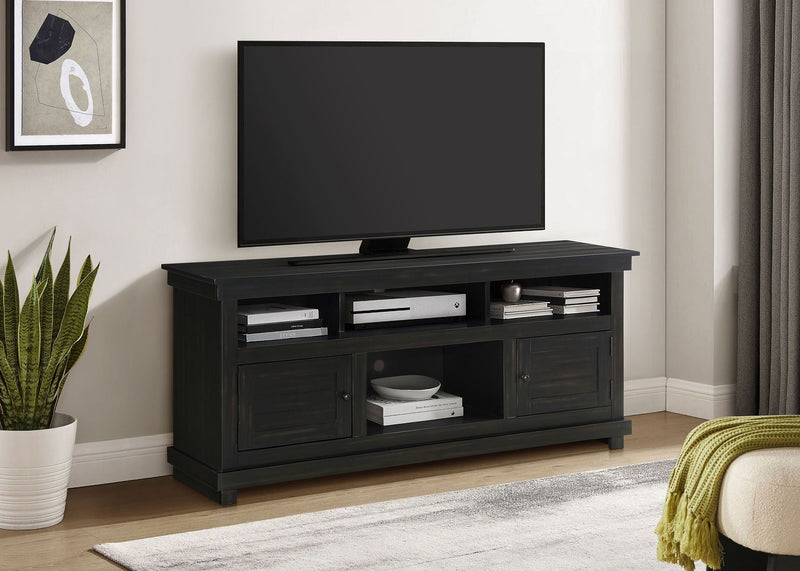 Payne 60-inch TV Stand Media Console Distressed Java, photo 2 of 7