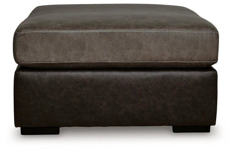 Castille Way - Oversized Accent Ottoman - Fossil by Unique Piece Furniture