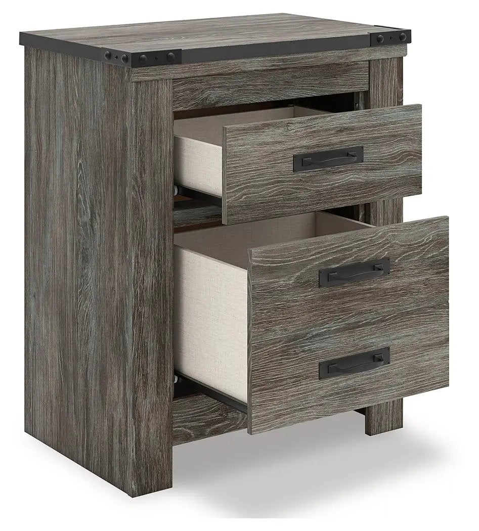 Frandern - Two Drawer Night Stand - Gray by Unique Piece Furniture