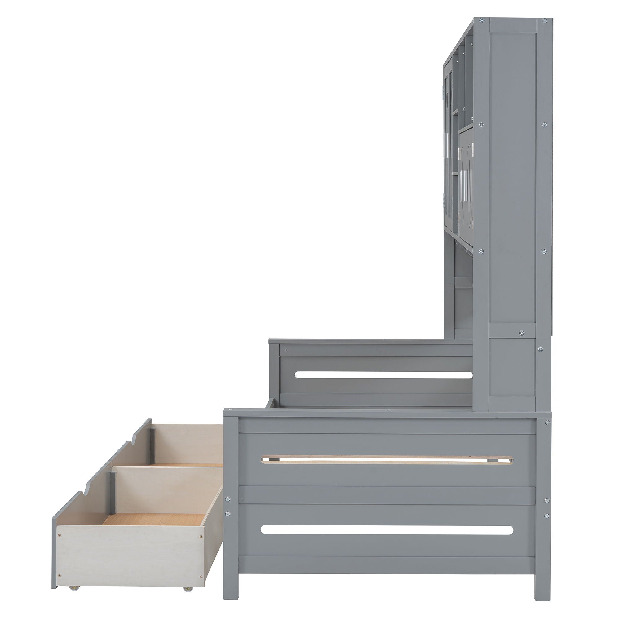 Daybed With All-In-One Cabinet And Shelf by HouseOfZazla